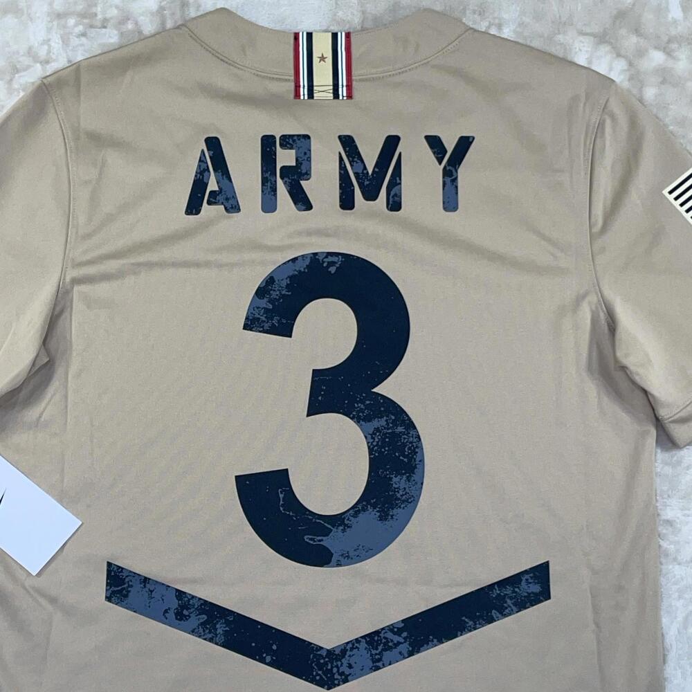 NWT Nike Army Black Knights 2023 #3 Rivalry Collection Jersey Tan Mens Medium M - Picture 10 of 11